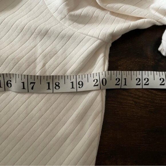 Knix Papaya Mock Neck Bodysuit in ivory size 3X soft ribbed cotton blend - Picture 7 of 9